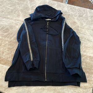 Johnny Was long, zip front hoodie.